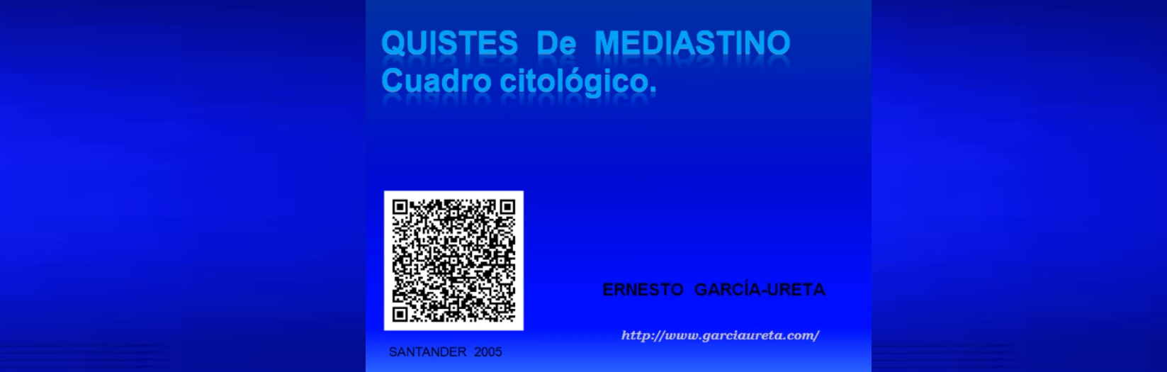 Citología de quistes de mediastino