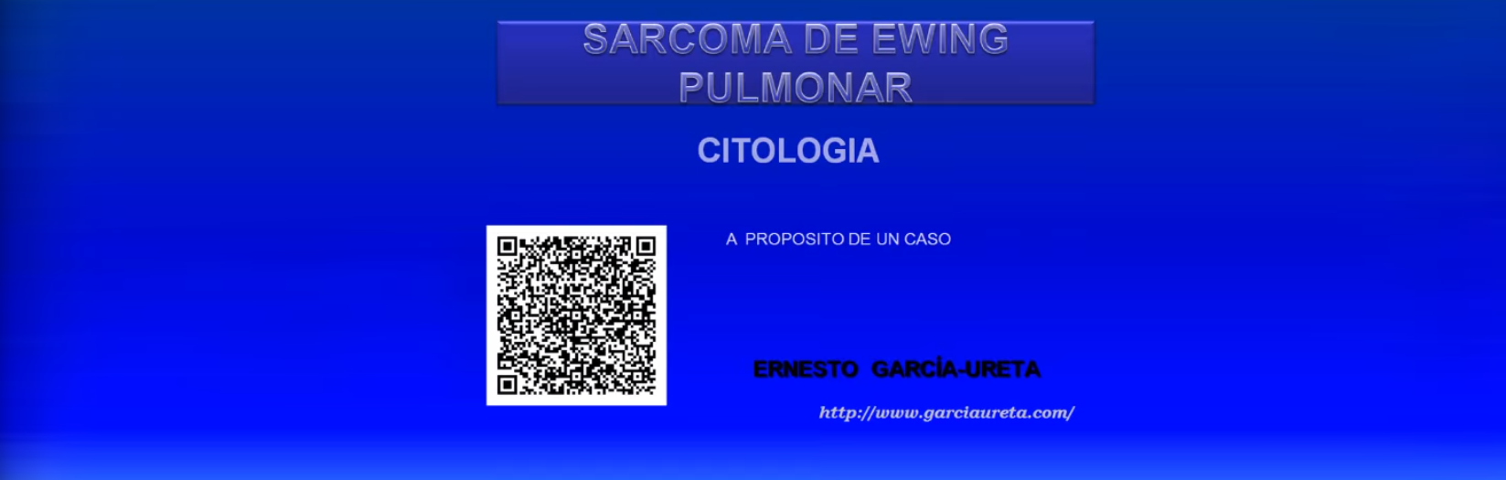 Sarcoma de Ewing pulmonar